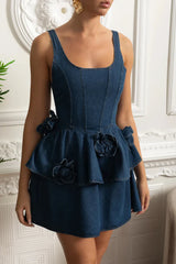 Vestido Jeans – Design em Camadas, Versátil e Confortável para Primavera