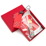 Chaveiro CHCH – Couro, Design Exclusivo com Estampa, Estilo Minimalista e Sofisticado, Presente Elegante