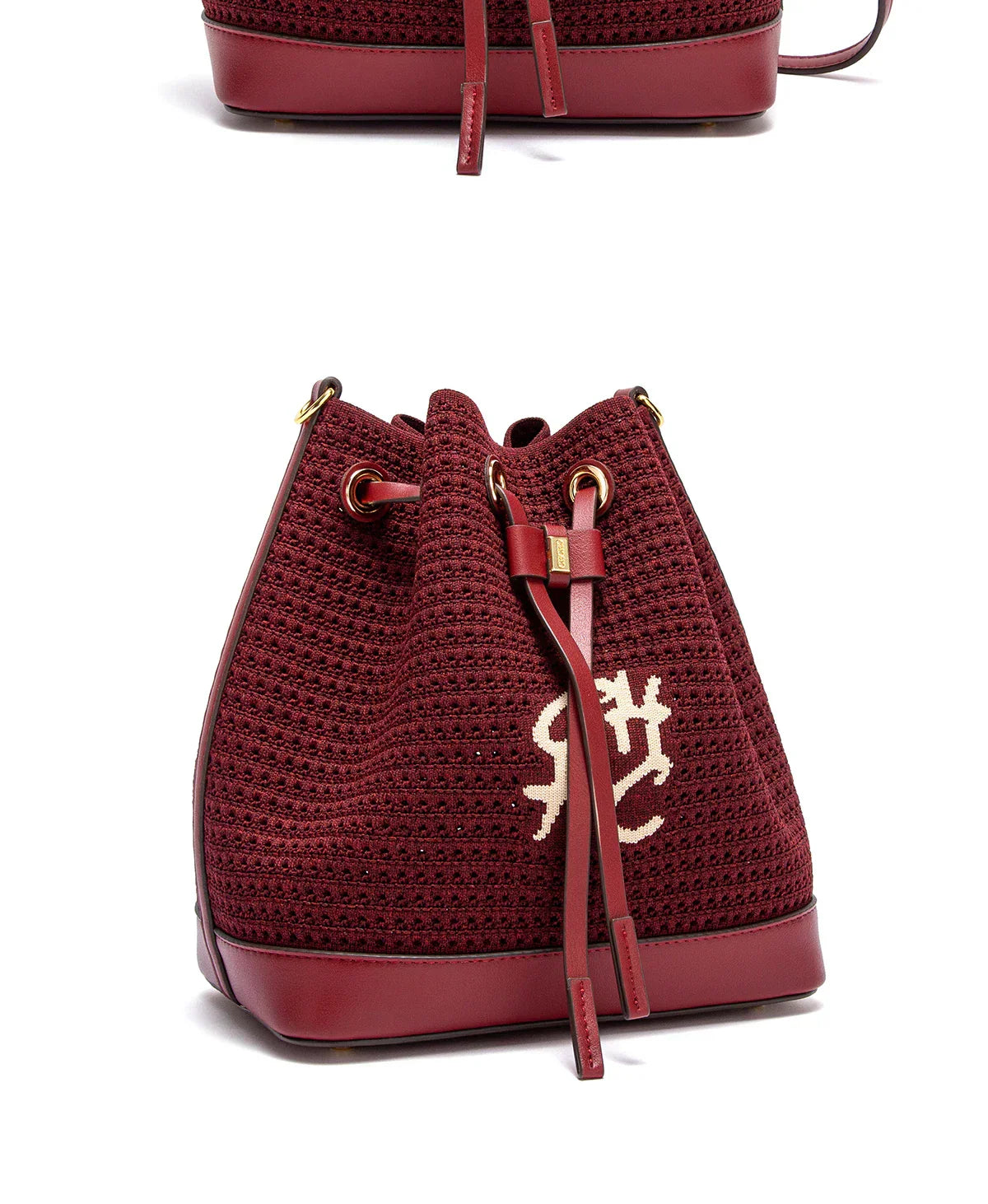 Bolsa CHCH Bucket – Estilo para Viagem, Alça de Ombro, Design em Tecido Splicing