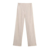 Conjunto Alfaiataria Moderna – Blazer com Botões Duplos e Calça Wide Leg