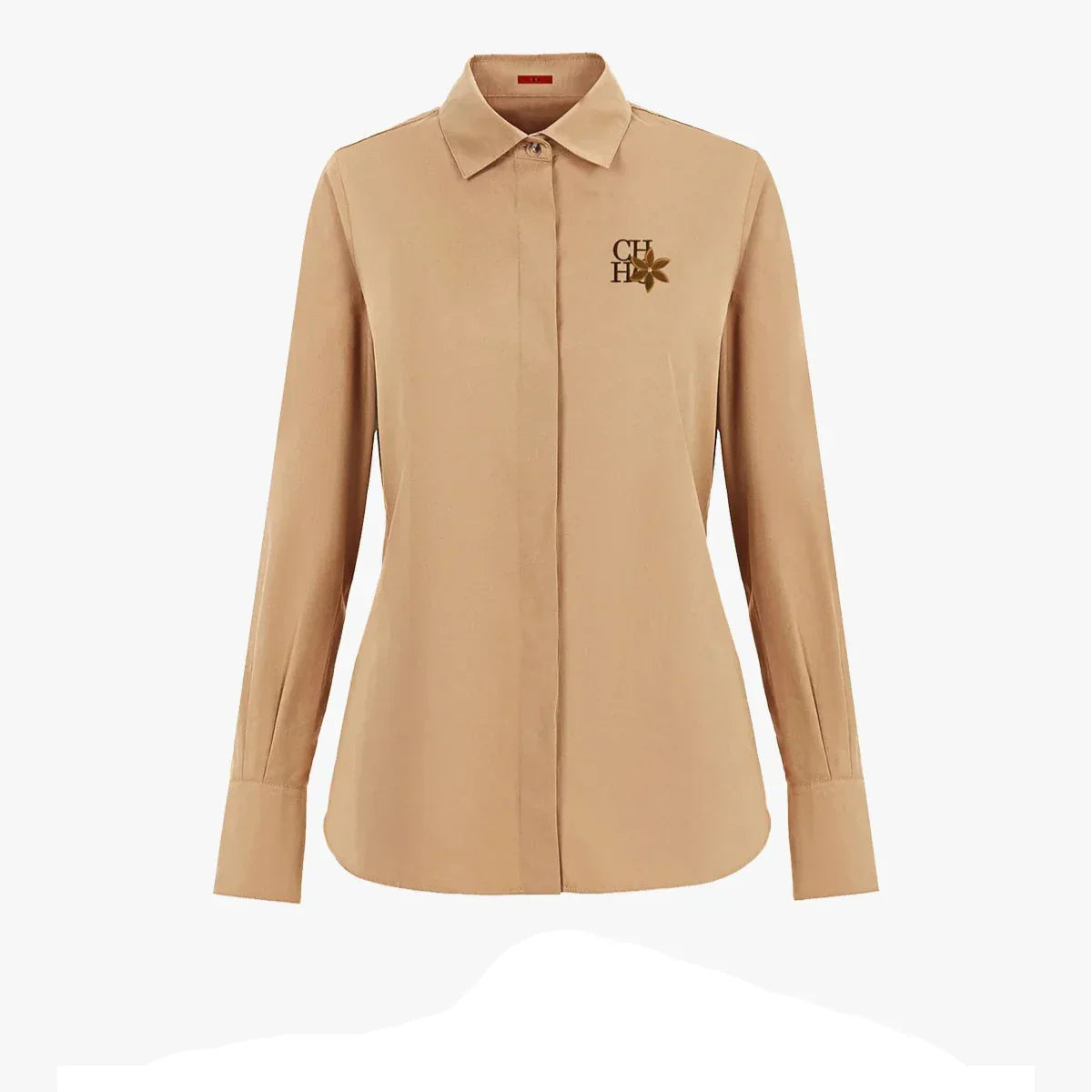 Conjunto CHCH – Camisa Bordada + Saia Midi Plissada Casual Chic