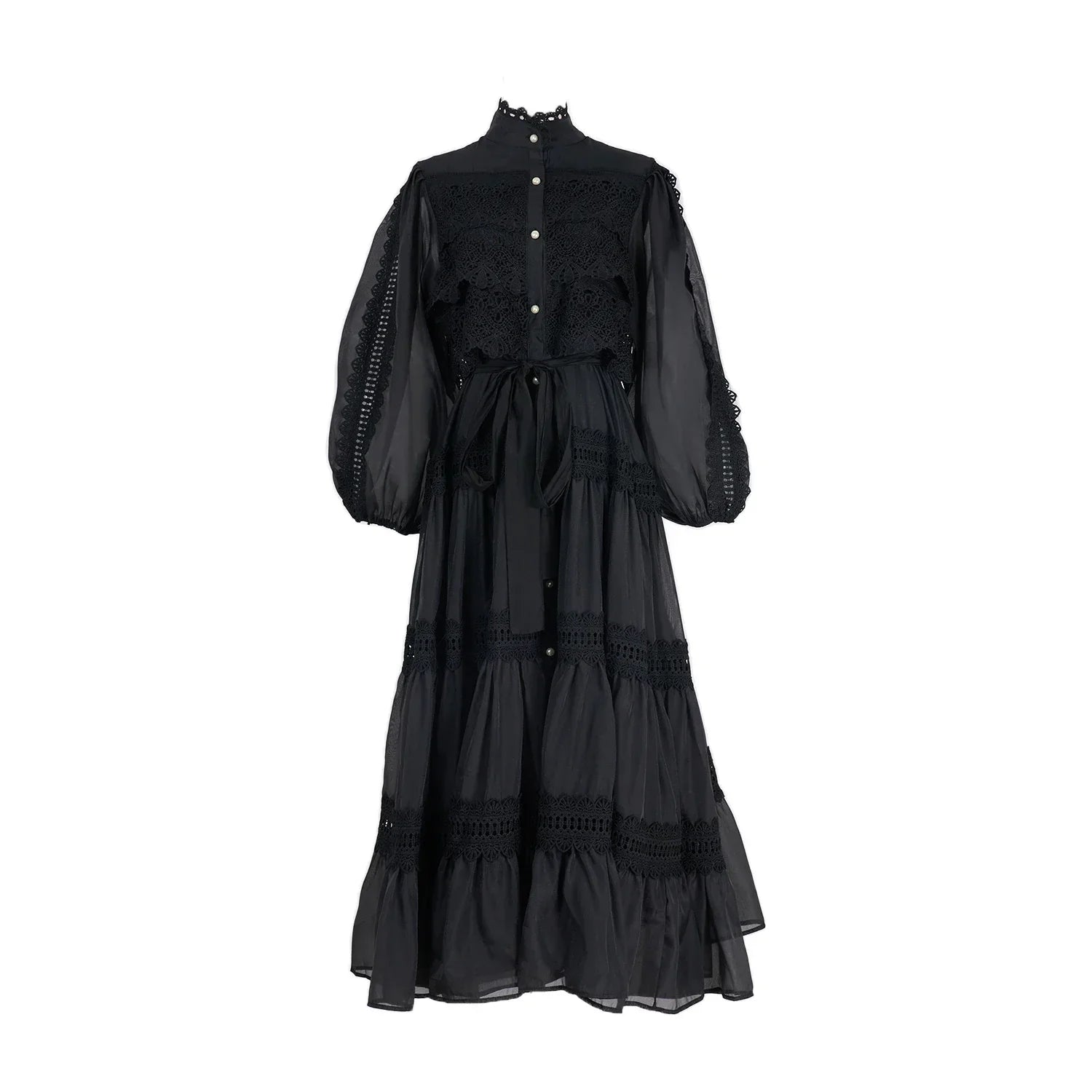 Vestido Lumière – Edição Exclusiva com Renda Bordada