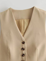 Conjunto de Colete e Saia Longa - Estilo e Elegância