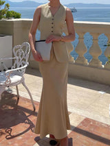 Conjunto de Colete e Saia Longa - Estilo e Elegância