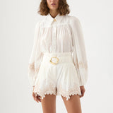 Conjunto bordado com cinto - Novidade