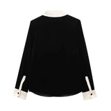 Conjunto em Veludo com Camisa de Manga Longa e Calça – Design Elegante com Detalhes Laterais