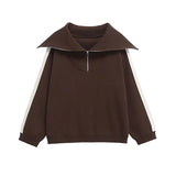 Conjunto Moletom Pulôver e Calça Cintura Alta com Elastano, Estilo Vintage