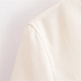 Conjunto Feminino Elegância Clássica – Blazer Transpassado com Botões Duplos e Calça de Cintura Alta