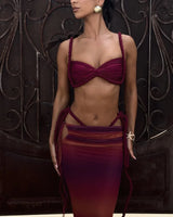 Novo Conjunto de Biquíni 3 Peças – Alça trançada