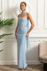 Conjunto – Saia Longa de Cintura Alta + Top Justo Bandage, Look Elegante para Festa