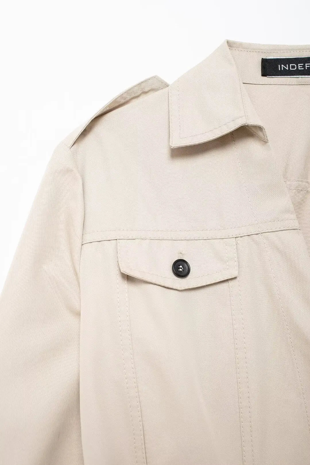 Vestido Chemise Feminino Estilo  – Manga Longa, Gola Slim