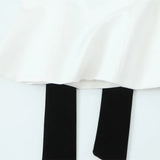 Blusa Sem Alças com Laço - Top Cropped Branco Estilo Chic