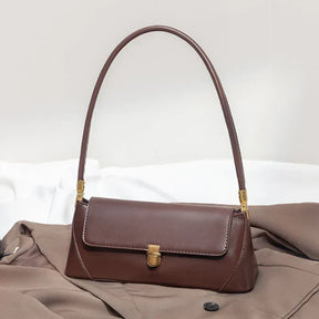 Bolsa de Ombro – Couro Ecológico, Estilo Luxo, Pequena e Elegante, Modelo Underarm/Clutch