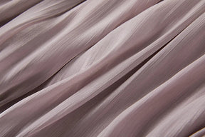 Vestido de Verão SEDA – Luxo Francês, Franjas, Pregas e cristais