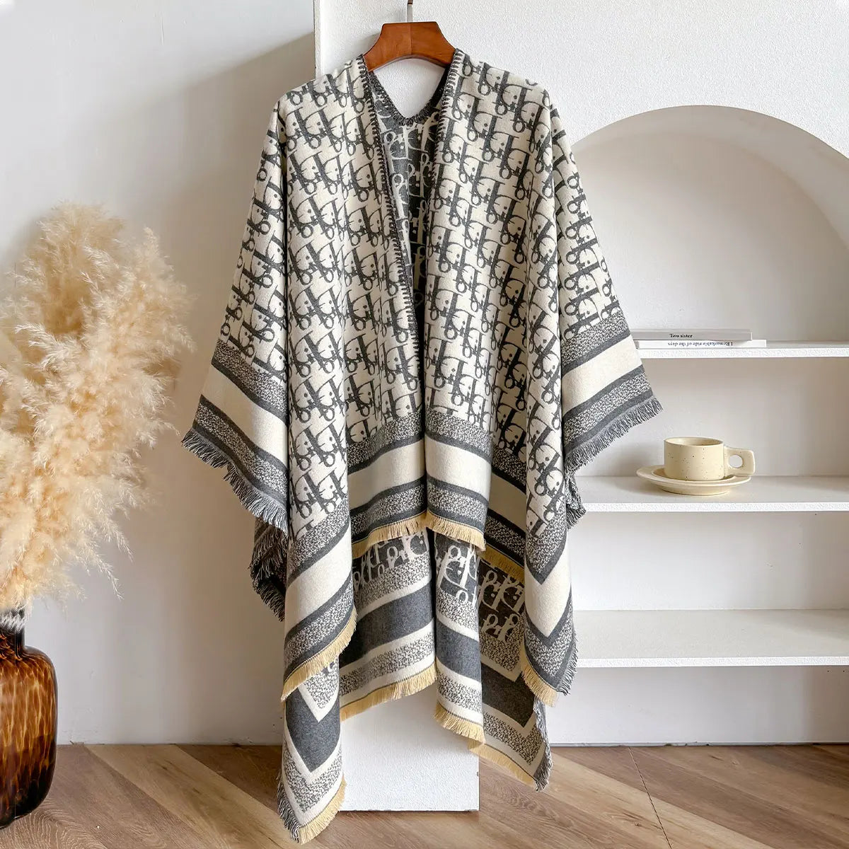 Echarpe Estilo Pashmina em Cashmere