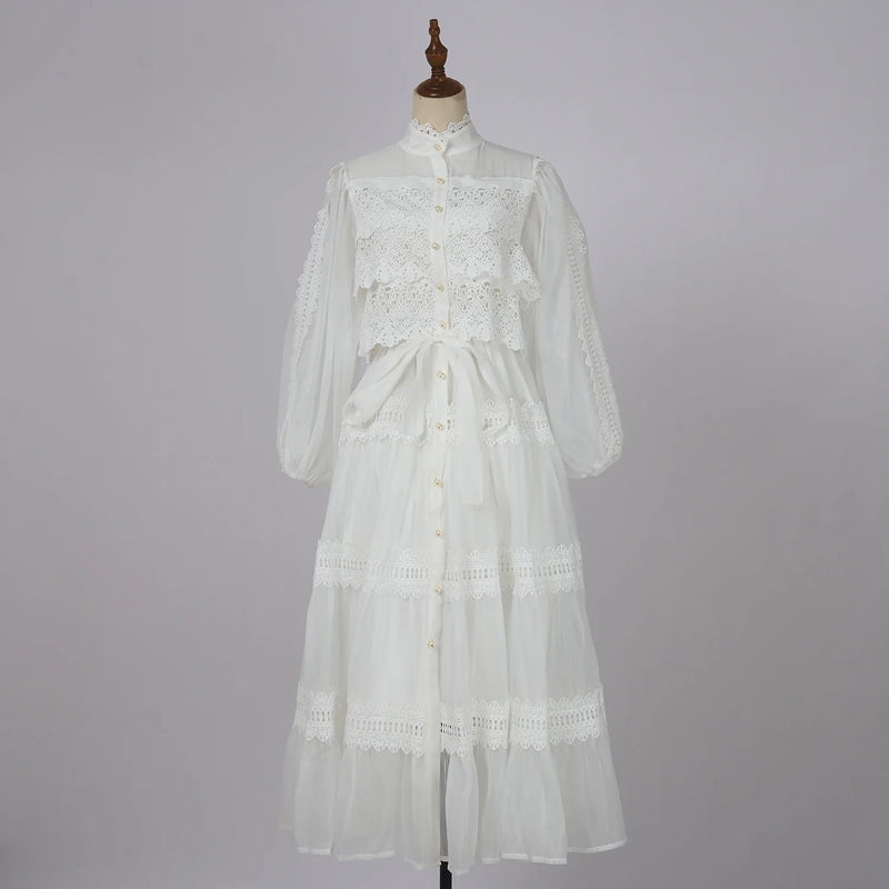 Vestido Lumière – Edição Exclusiva com Renda Bordada