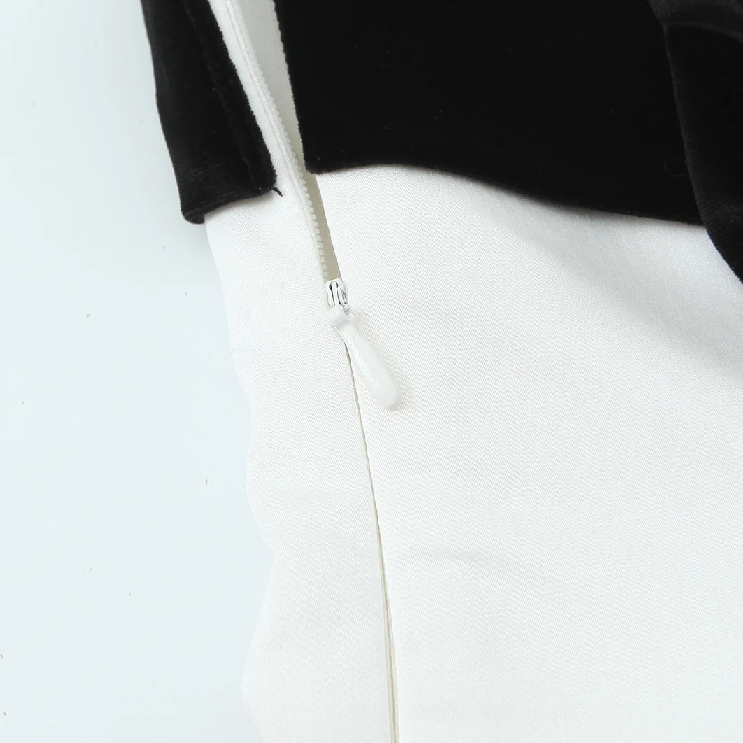 Blusa Sem Alças com Laço - Top Cropped Branco Estilo Chic