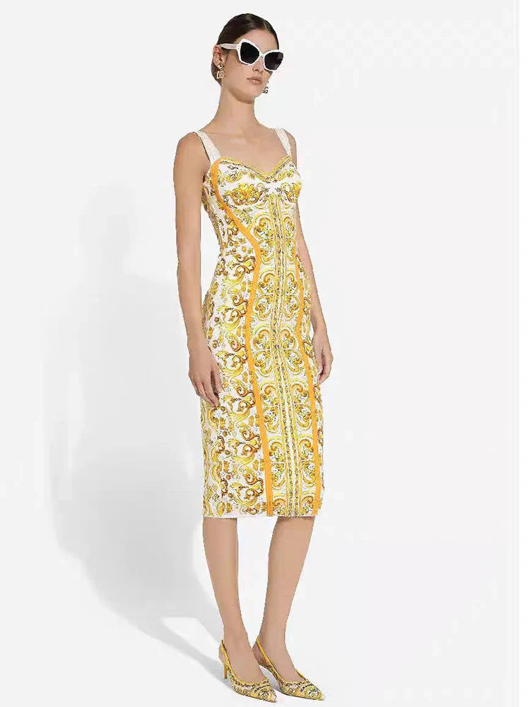 Vestido Estampa DG - luxo novidade