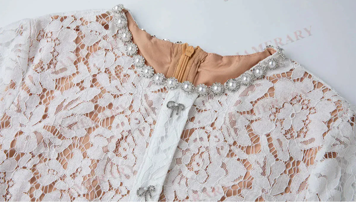 Vestido Longo de Renda Estilo Sereia – Elegância e Sofisticação em Cada Detalhe