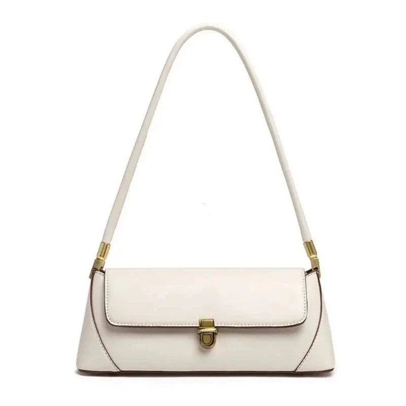 Bolsa de Ombro – Couro Ecológico, Estilo Luxo, Pequena e Elegante, Modelo Underarm/Clutch