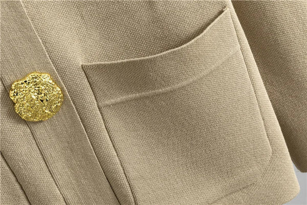 Conjunto Feminino Elegante em Tricô – Cardigan de Botões e Calça de Cintura Alta com Perna Larga