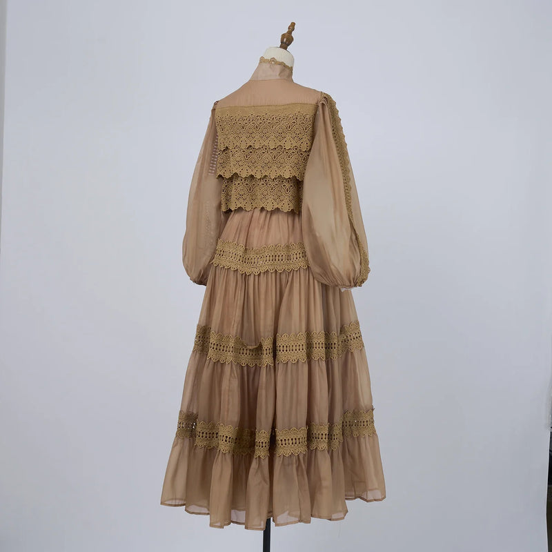 Vestido Lumière – Edição Exclusiva com Renda Bordada