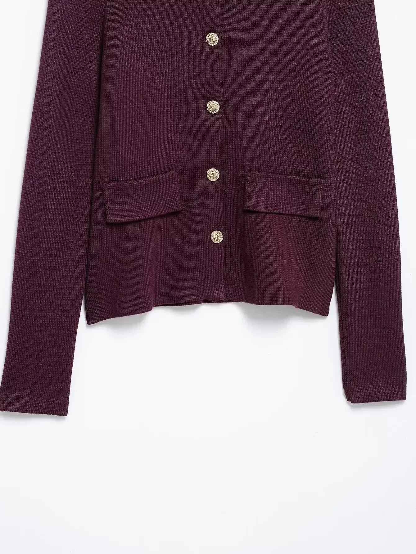 Conjunto Feminino Minimalista em Tricô – Jaqueta + Saia | Look Elegante