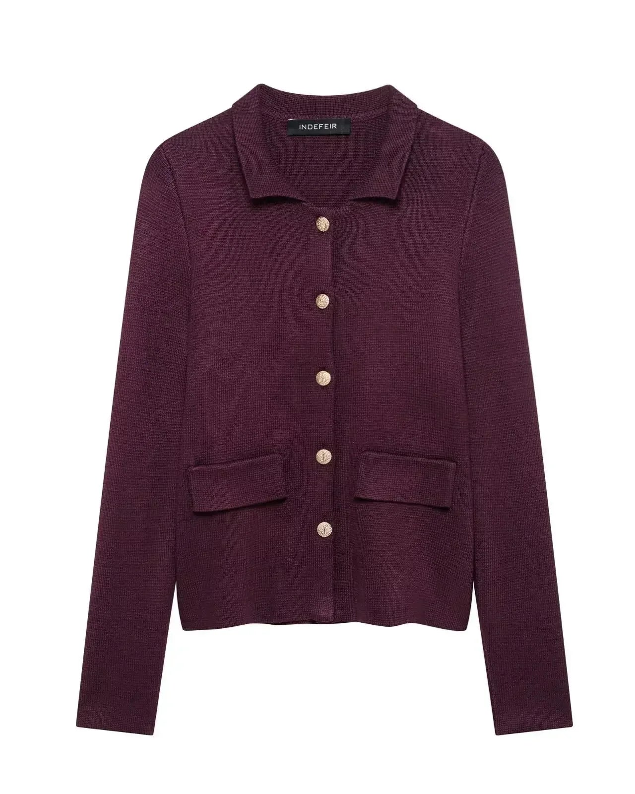 Conjunto Feminino Minimalista em Tricô – Jaqueta + Saia | Look Elegante