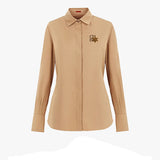 Conjunto CHCH – Camisa Bordada + Saia Midi Plissada Casual Chic