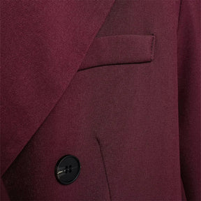 Conjunto  – Blazer com Botões Duplos e Calça de Cintura Alta