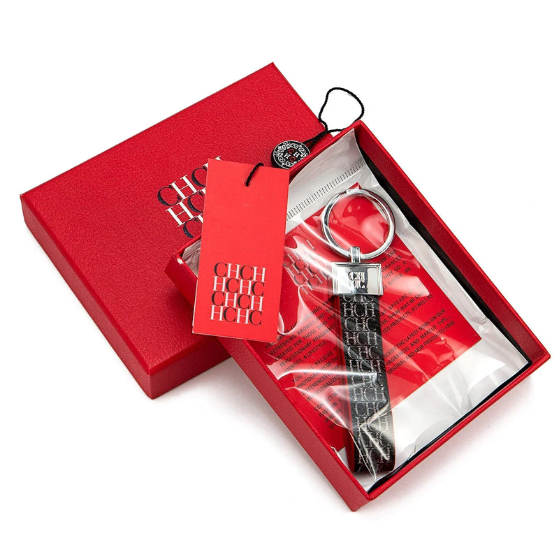 Chaveiro CHCH – Couro, Design Exclusivo com Estampa, Estilo Minimalista e Sofisticado, Presente Elegante