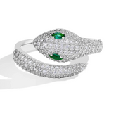 Anel Cobra – Cravejado com Zircônias e Prata S925