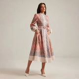 Vestido elegante estampa boho - Novidade