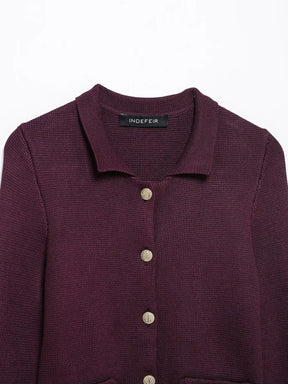 Conjunto Feminino Minimalista em Tricô – Jaqueta + Saia | Look Elegante