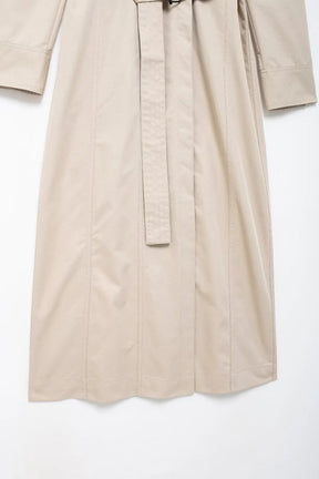 Vestido Chemise Feminino Estilo  – Manga Longa, Gola Slim