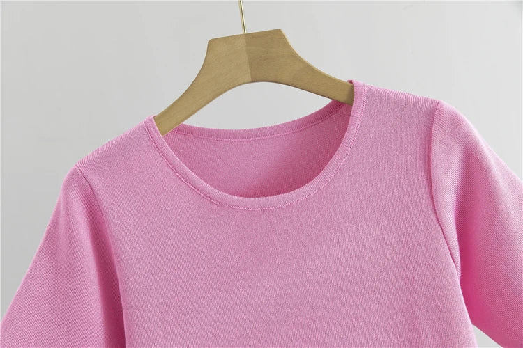 Conjunto Executivo Feminino – Tricô Elegante com Casaco Longo e Saia