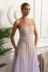 Vestido Longo Estilo Princesa – Tule Transparente, Design Envolvente e Toque de Fada para Verão