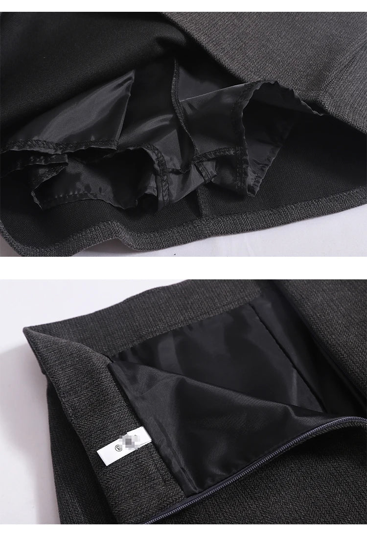 Saia de Lã com Cinto – Modelo A-Line Cintura Alta, Elegante