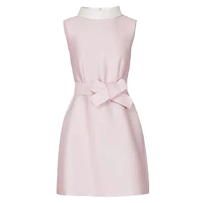 Vestido Curto Elegante Estilo Princesa – Colarinho Branco