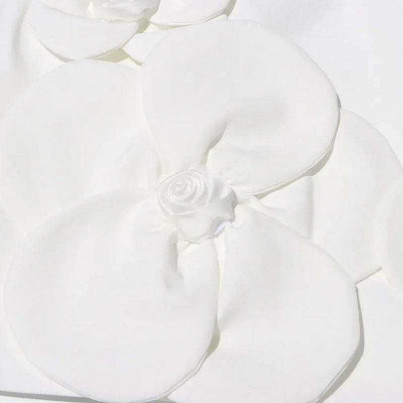 Vestido de Flores 3D – Sem Mangas, Elegância e Sofisticação