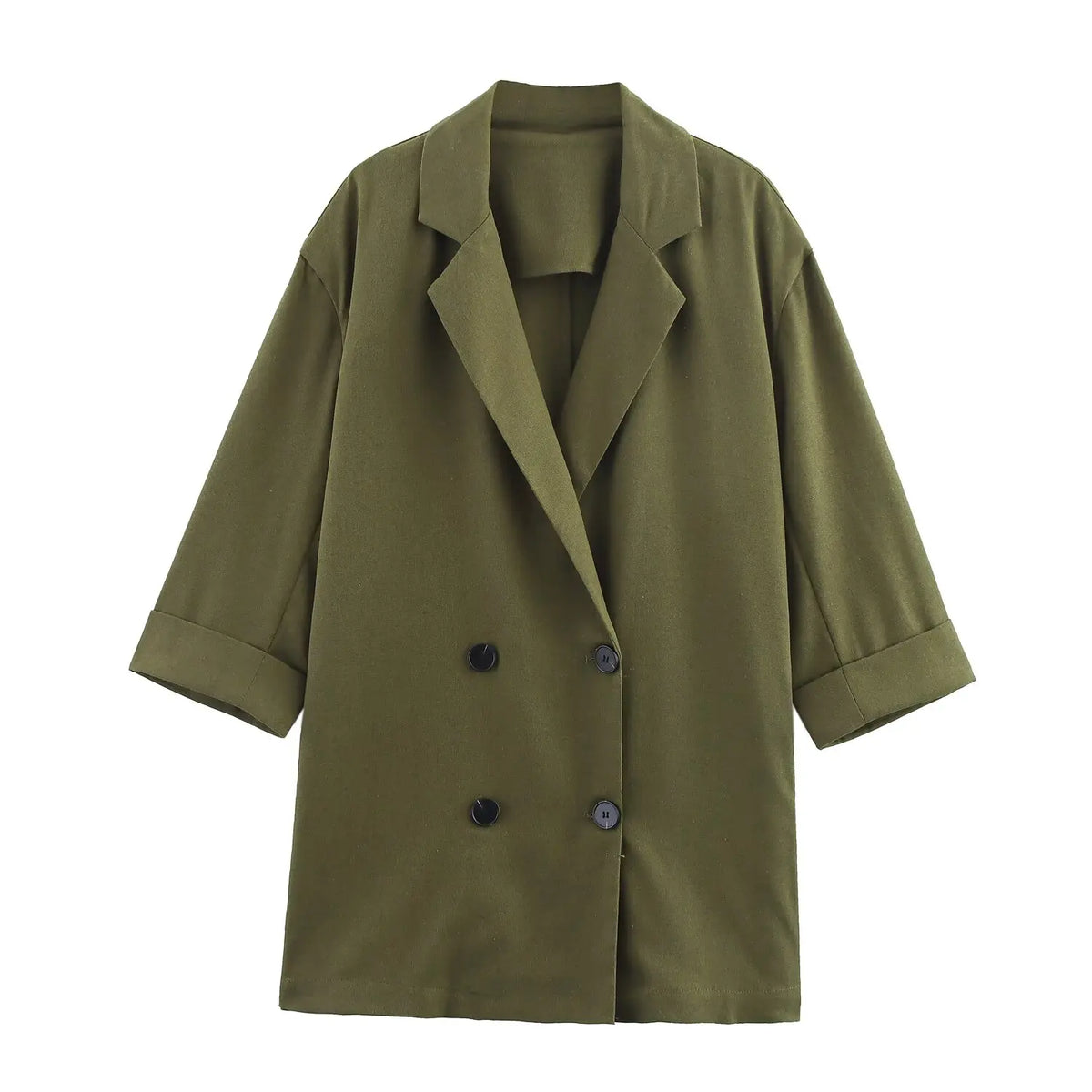 Conjunto Alfaiataria Moderna – Blazer com Botões Duplos e Calça Wide Leg