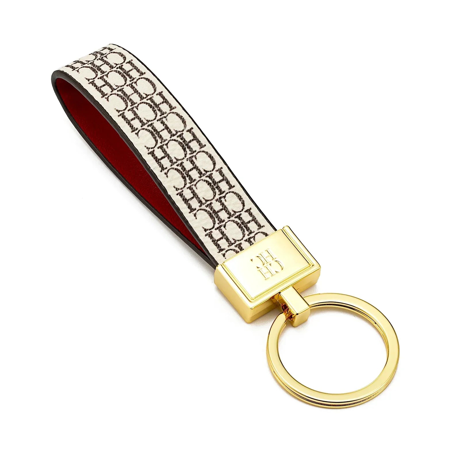 Chaveiro CHCH – Couro, Design Exclusivo com Estampa, Estilo Minimalista e Sofisticado, Presente Elegante