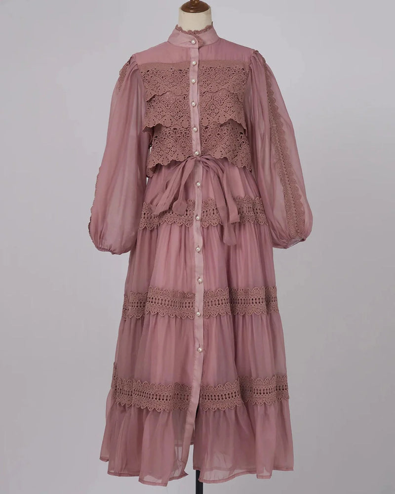 Vestido Lumière – Edição Exclusiva com Renda Bordada