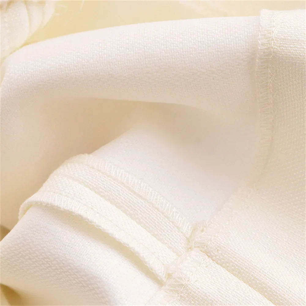 Conjunto Feminino Elegância Clássica – Blazer Transpassado com Botões Duplos e Calça de Cintura Alta