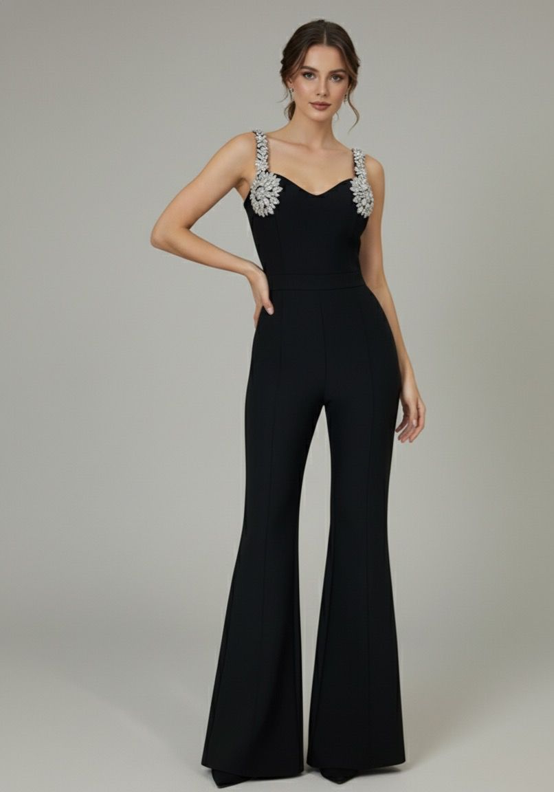 Macacão Bordado á Mão & Modelagem Slim